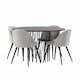 Matgrupp furniture/fashion Stone med 4 Velvet Stolar