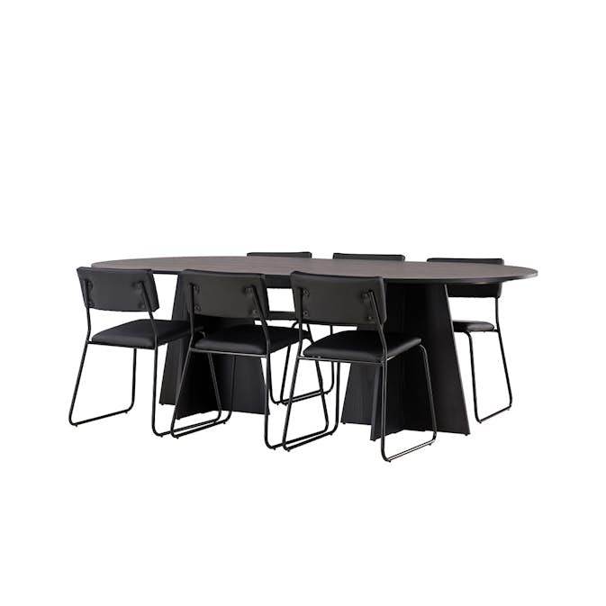 Matgrupp Venture Home Bootcut Oval med 6 Kenth Stolar