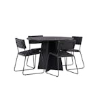 Matgrupp Venture Home Bootcut Ø110 cm med 4 Kenth Stolar