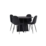 Matgrupp Venture Home Bootcut Ø110 cm med 4 Polar Stolar