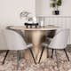Matgrupp Venture Home Olivia med 4 Velvet Stolar