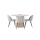 Matgrupp Venture Home Olivia med 4 Velvet Stolar