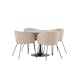 Matgrupp Venture Home Glade Ø 100 cm med 4 Berit Stolar