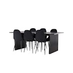 Matgrupp Venture Home Vail med 6 Polar Stolar Sammet