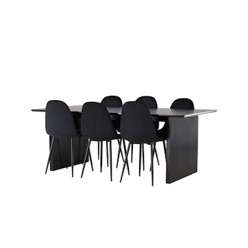 Matgrupp Venture Home Vail med 6 Polar Stolar Sammet