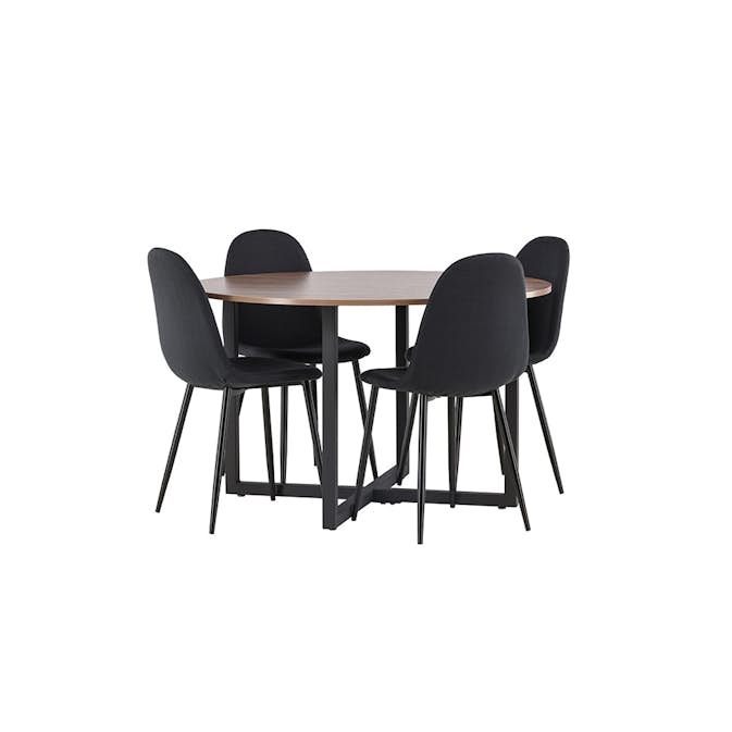 Matgrupp Venture Home Durango Ø 120 cm med 4 Polar Stolar