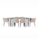 Matgrupp furniture/fashion Stone med 4 Limhamn Light Stolar och 2 Limhamn Stolar