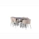 Matgrupp furniture/fashion Stone med 4 Limhamn Light Stolar och 2 Limhamn Stolar