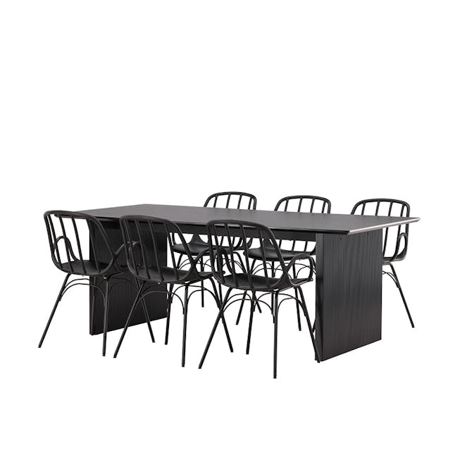 Matgrupp Venture Home Vail med 6 Dyrön Stolar