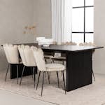 Matgrupp Venture Home Vail med 6 Limhamn Light Stolar