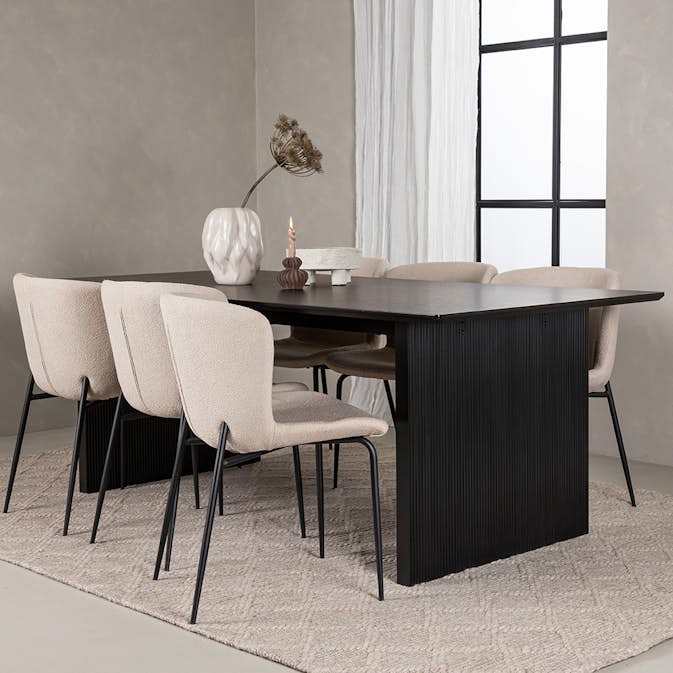 Matgrupp Venture Home Vail med 6 Modesto Stolar