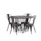 Matgrupp Venture Home Stone Rund med 4 Tempe Stolar