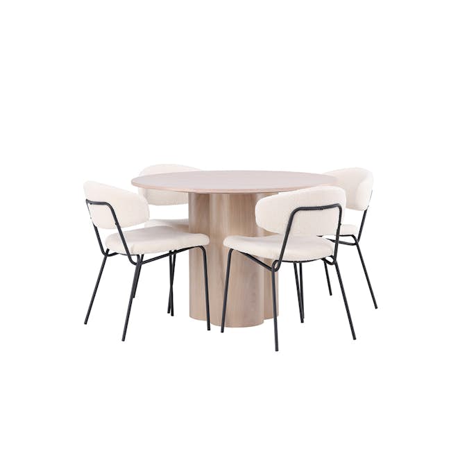 Matgrupp Venture Home Olivia med 4 Chico Stolar