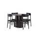 Matgrupp Venture Home Olivia Ø110 cm med 4st Montros Matstolar