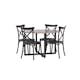 Matgrupp Venture Home Durango Ø 120 cm med 4 Crosett Stolar