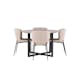 Matgrupp Venture Home Durango Ø 120 cm med 4 Modesto Stolar