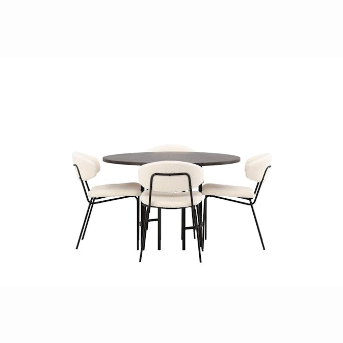 Matgrupp Venture Home Copenhagen med 4 Chico Stolar