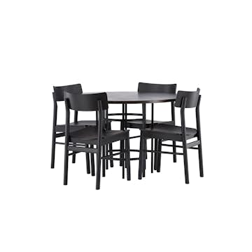 Matgrupp Venture Home Copenhagen med 4st Montros Matstolar