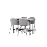 Matgrupp Venture Home Camden med 4 Velvet Stolar