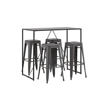 Matgrupp Venture Home Brea med 4 Tempe Stolar