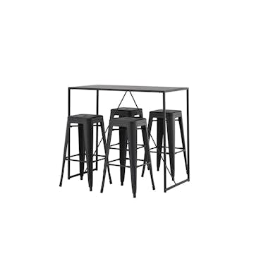 Matgrupp Venture Home Brea med 4 Tempe Stolar