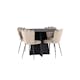Matgrupp Venture Home Bootcut Ø110 cm med 4 Limhamn Light Stolar