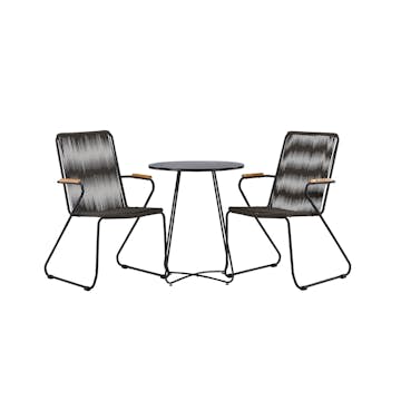 Cafégrupp Venture Home Bacong Bord med 2 Bois Stolar