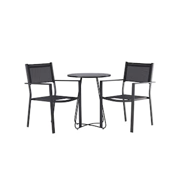 Cafégrupp Venture Home Bacong Bord med 2 Copacabana Stolar