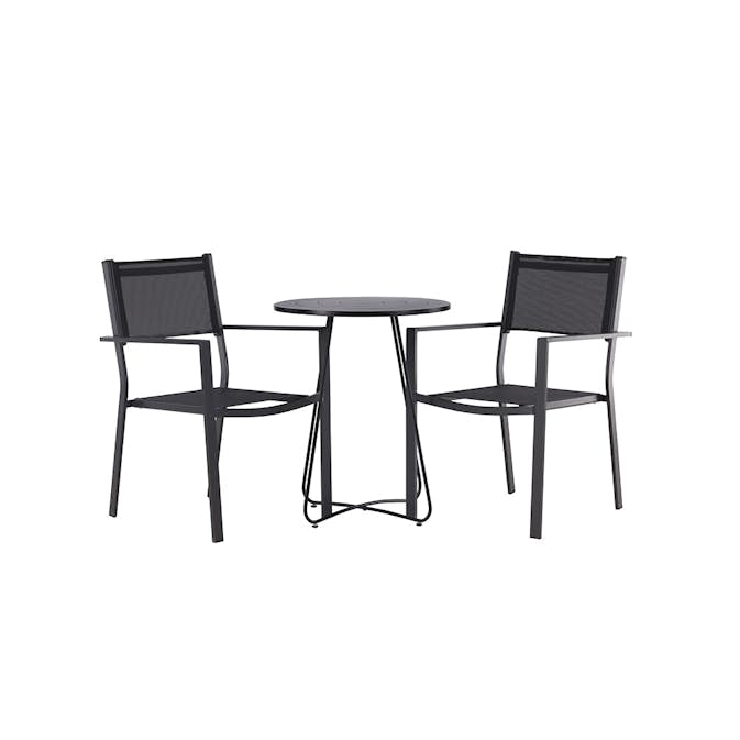 Cafégrupp Venture Home Bacong Bord med 2 Copacabana Stolar