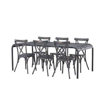 Matgrupp Venture Home Borneo Bord med 6 Tablas Stolar