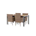 Matgrupp Venture Home Break Bord med 4 Malina Stolar