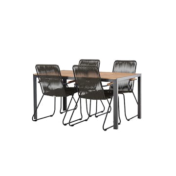 Matgrupp Venture Home Break Bord med 4 Bois Stolar