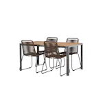 Matgrupp Venture Home Break Bord med 4 Lindos Stolar