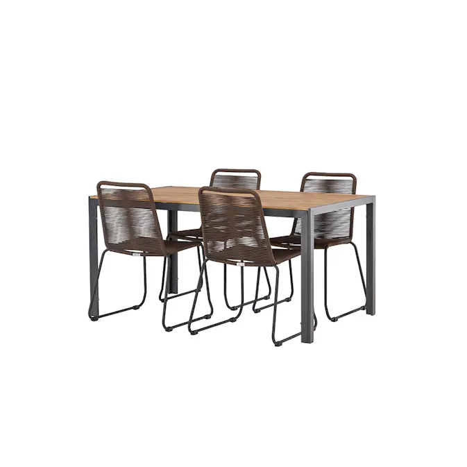 Matgrupp Venture Home Break Bord med 4 Lindos Stolar