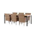 Matgrupp Venture Home Break Bord med 6 Malina Stolar