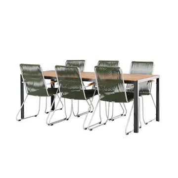 Matgrupp Venture Home Break Bord med 6 Bois Stolar