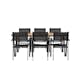 Matgrupp Venture Home Holmbeck Bord med 6 Copacabana Stolar
