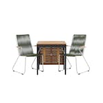 Cafégrupp Venture Home Diego Bord med 2 Bois Stolar