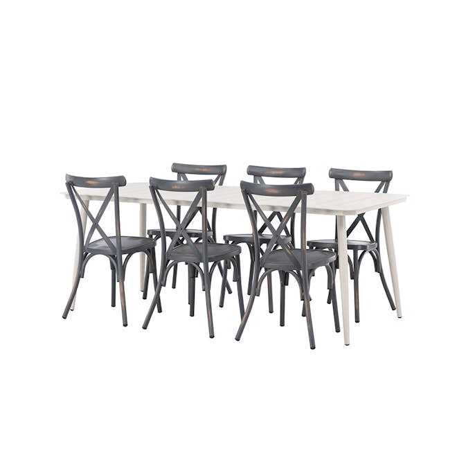 Matgrupp Venture Home Lina Bord med 6 Tablas Stolar