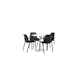 Matgrupp Venture Home Hamden Ø80 cm med 4 Baltimore stolar