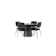 Matgrupp Venture Home Lanzo Ø120 cm med 4 st Yesterday stolar