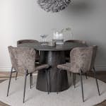 Matgrupp Venture Home Lanzo Ø120 cm med 4 st Modesto stolar