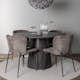 Matgrupp Venture Home Lanzo Ø120 cm med 4 st Modesto stolar