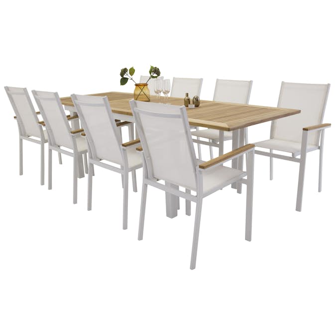 Matgrupp Venture Home Perla 160/240 med 8 Tilly Stolar