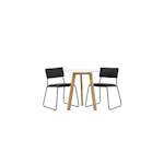 Matgrupp Venture Home Leonora Ø65 cm med 2 st Kenth stolar