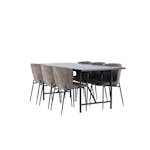 Matgrupp Venture Home Astrid med 6 Modesto Stolar
