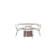 Matgrupp Venture Home Lanzo Runt Matbord Ø120 cm & 4 Chico Stolar i Boucle