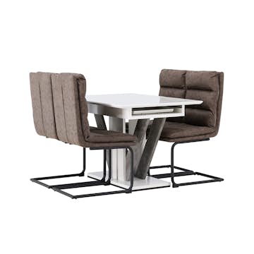 Matgrupp Venture Home Disa med 4 Zizo Stolar