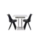 Matgrupp Venture Home Disa med 4 Zeno Stolar