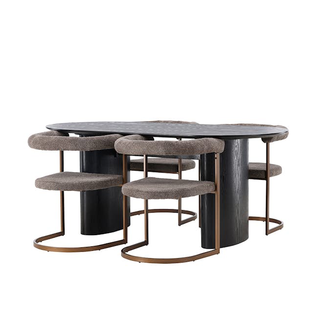 Matgrupp Venture Home Isolde med 4 Morning Stolar